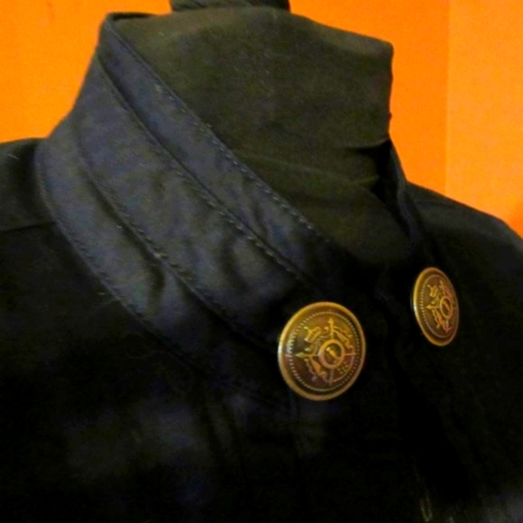 ⚓ Adorable Navy Blue Open Front Nautical Jacket/Blazer - M - Picture 7 of 16